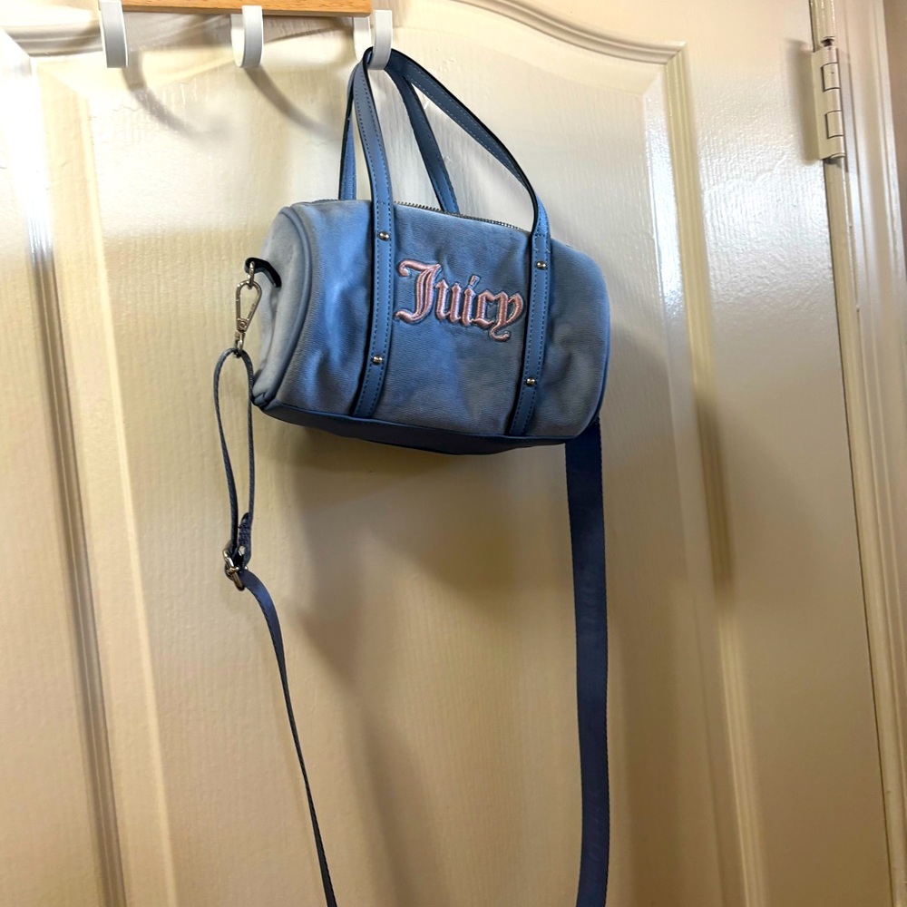 Y2K velour mini juicy couture bag with crossbody strap